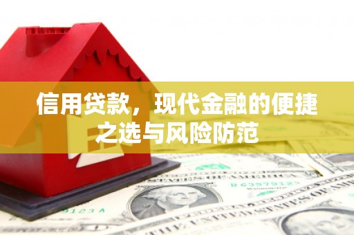 广阳信用贷款，现代金融的便捷之选与风险防范