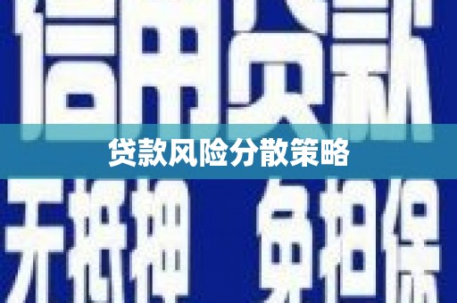 广阳贷款风险分散策略