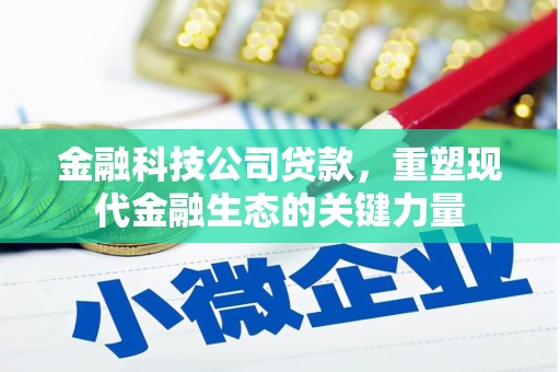 广阳金融科技公司贷款，重塑现代金融生态的关键力量